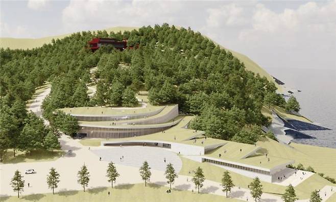 부산 이기대 예술공원 예상도 중 오륙도 아트센터 영역  [부산시 제공. 재판매 및 DB 금지]