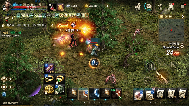 ▲ 바포, 카스파, 데스, 도펠 보스 등 대부분 퀘스트 텔 자리에서 리스폰 되나 보네요