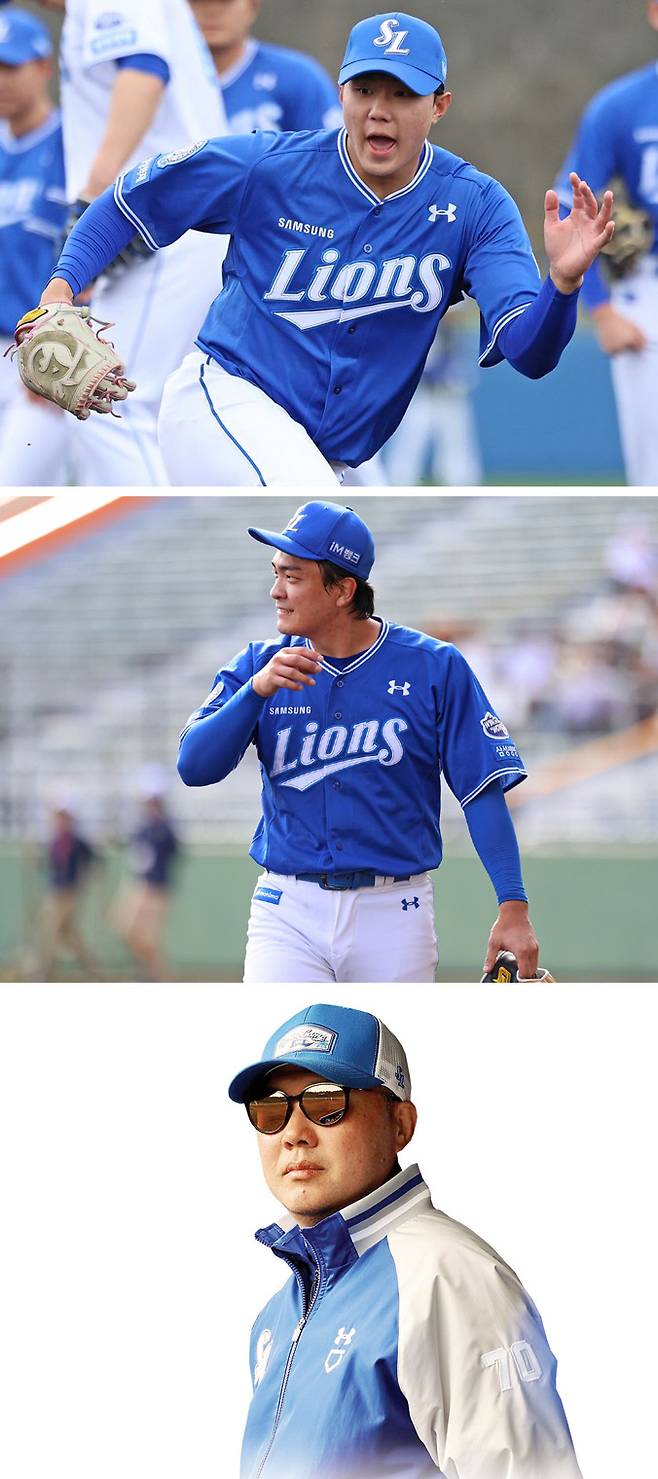 삼성 배찬승·이재희·박진만 감독(위부터). 삼성 라이온즈 제공