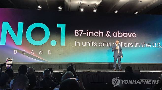 CES 2025 하이센스 프레스 콘퍼런스 [연합뉴스 자료사진]