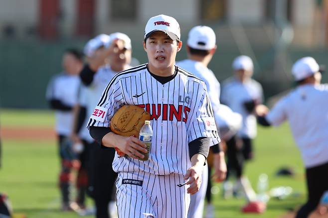 2025 미국 애리조나 스프링캠프에 참가한 임찬규. 사진=구단 제공