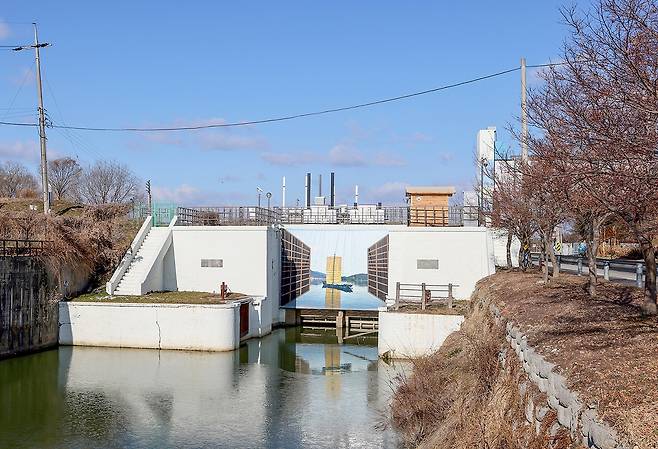 강경 갑문[사진/임헌정 기자]