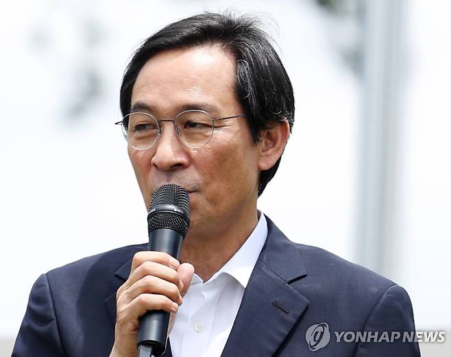 우상호 이한열기념사업회 이사장 [촬영 천정인] 2024.7.5