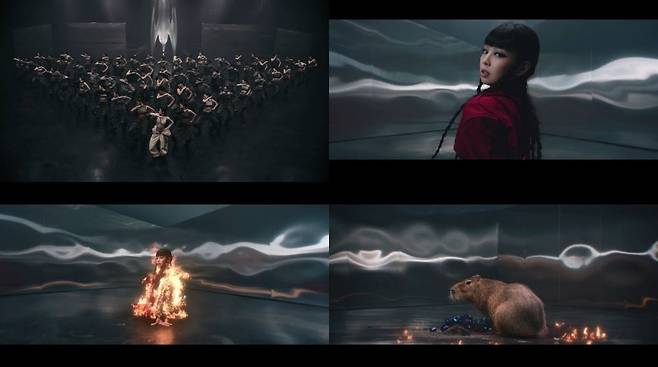 제니의 신곡 ‘라이크 제니’ 뮤직비디오 장면. OA엔터테인먼트