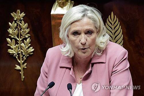 프랑스 극우 정치인 마린 르펜 [AFP 연합뉴스 자료사진. 재판매 및 DB 금지]