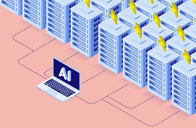 챗GPT 같은 대형 언어모델을 훈련하고 AI가 텍스트, 이미지를 생성하기 위해서는 컴퓨팅 자원이 많이 필요하다. 기업들은 데이터센터와 서버 증설에 조 단위 예산을 투자하고 있다. 게티이미지뱅크 제공