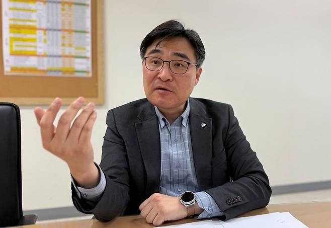 박경수 가천대 기획처장은 학생이 몰입할 수 있는 '해보고, 돼 보기' 교육을 강조한다. (사진=이지희 기자)