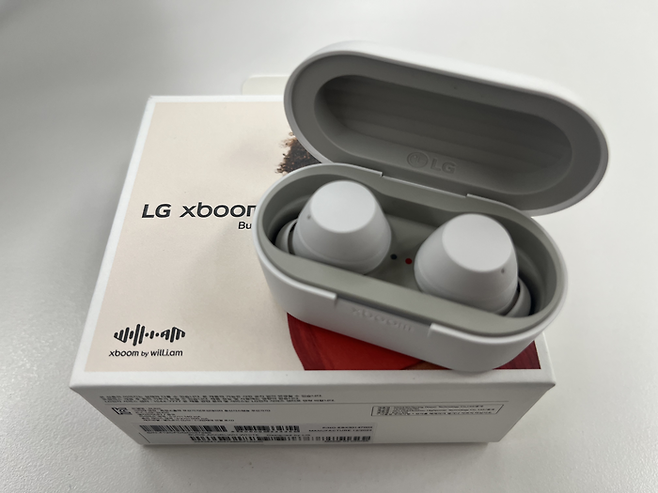 LG전자의 무선 이어폰 ‘엑스붐 버즈’. [사진=안서진 기자]