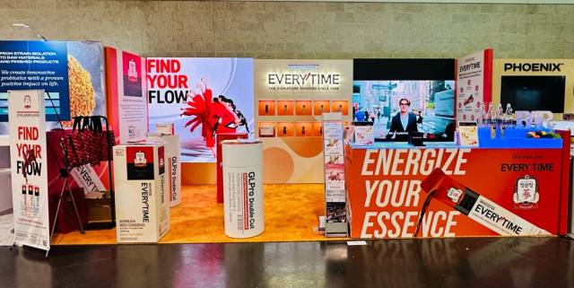 NPEW에 설치된 정관장 메인부스 전경. 사진제공=정관장