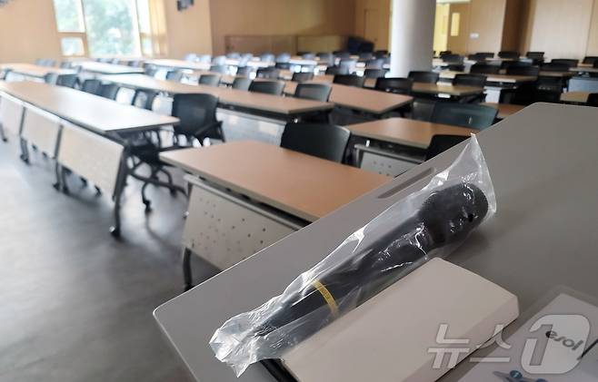 10일 오전 제주대학교 의과대학 1호관 강의실이 텅 비어 있다. 2025.3.10/뉴스1