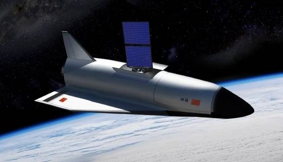 중국의 무인 우주왕복선 셴롱(Shenlong)의 그래픽 이미지