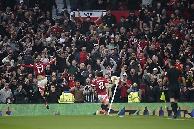 맨체스터 유나이티드 홈 구장 올드 트래퍼드에서의 경기 모습. AP연합뉴스
