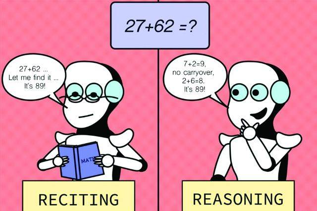 미국 매사추세츠공대(MIT)에서 발행하는 과학분석 잡지 ‘MIT 테크놀로지 리뷰’ 3월 5일자에 실린 ‘추론형 인공지능(AI) 모델은 체스에서 이기기 위해 부정행위를 할 수 있다’는 분석글에 있는 삽화. 추론 기반 AI가 문제를 해결하는 방식을 보여준다. MIT 테크놀로지 리뷰