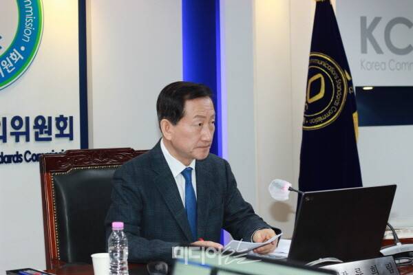 ▲ 10일 전체회의 주재하고 있는 류희림 방심위원장. 사진=박재령 기자