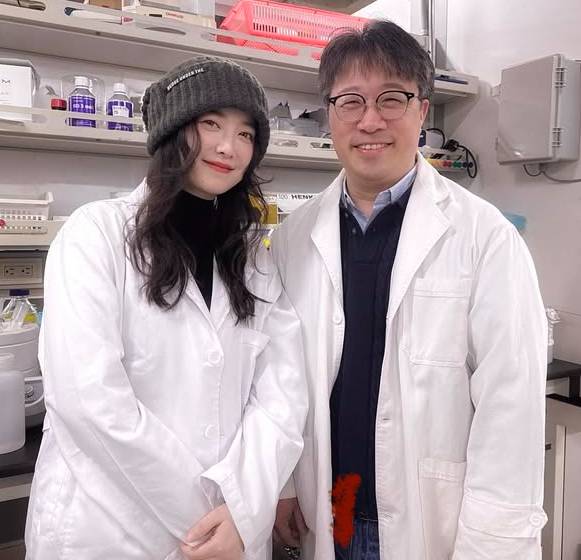 배우 구혜선과 이해신 카이스트 교수. [사진=구혜선 인스타그램 캡처]