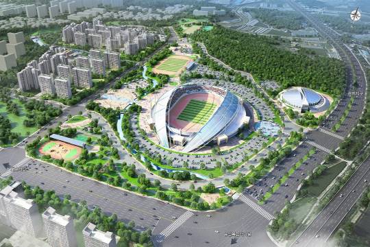 대전서남부종합스포츠타운 조감도. 대전시 제공