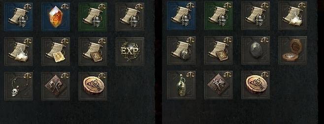 ▲ (좌 스바파, 우 카라의 미궁) 주요 보상을 변경해 사냥 목적이 명확히 구분된 미궁