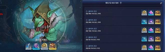 ▲ 시간의 전장 챌린지와 주간 보스 보상에서 스킬 룬 초월석이 제공