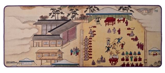 사궤장연회도첩 장패드. 경기문화재단 제공