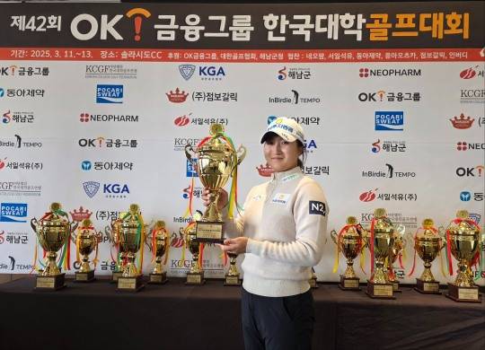 여자 프로 우승자 김시현(한국체대) [한국대학골프연맹 제공]