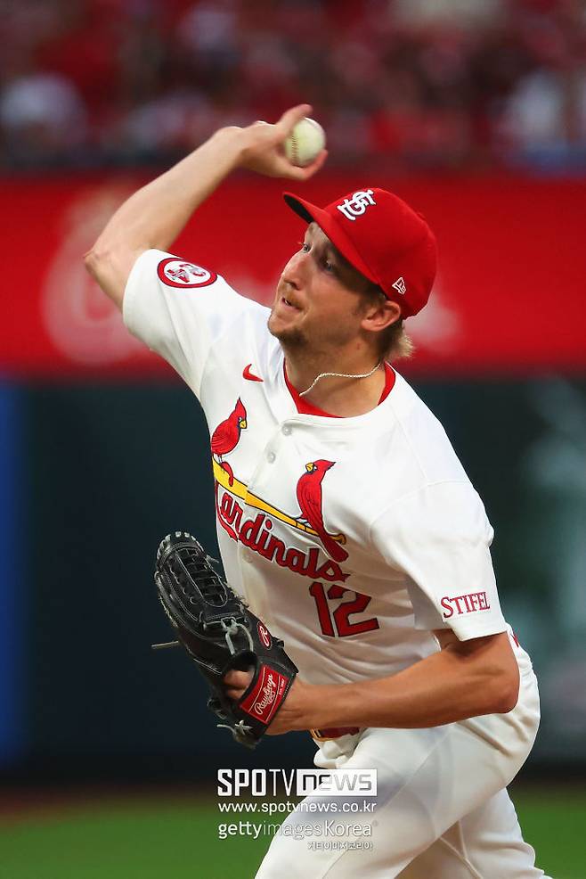 ▲ 세인트루이스 유니폼을 입고 메이저리그 복귀 두 번째 시즌을 준비하는 에릭 페디.