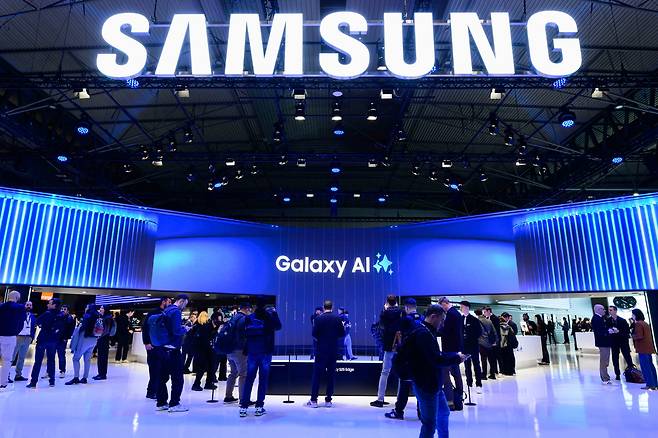Samsung Electronics' booth at the MWC 2025 trade show in Barcelona, Spain, from March 3 to 6 [SAMSUNG ELECTRONICS]
