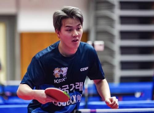 한국 남자 탁구의 대들보 안재현 [이동칠 촬영]