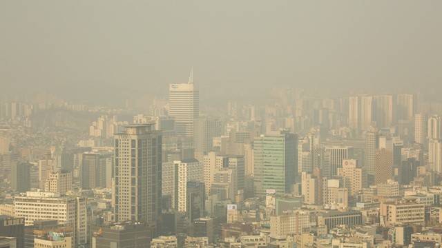 미세먼지로 뒤덮인 하늘｜출처: 클립아트코리아