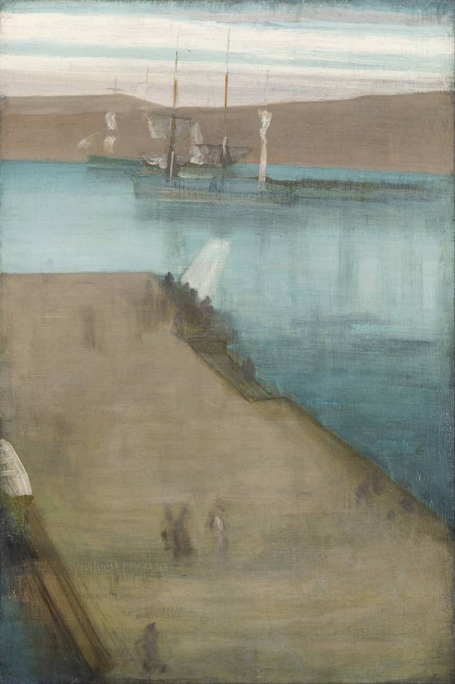 제임스 휘슬러, Valparaiso Harbor, 1866, 캔버스에 유채, 76.5x51.51cm, 스미스소니언 미술관