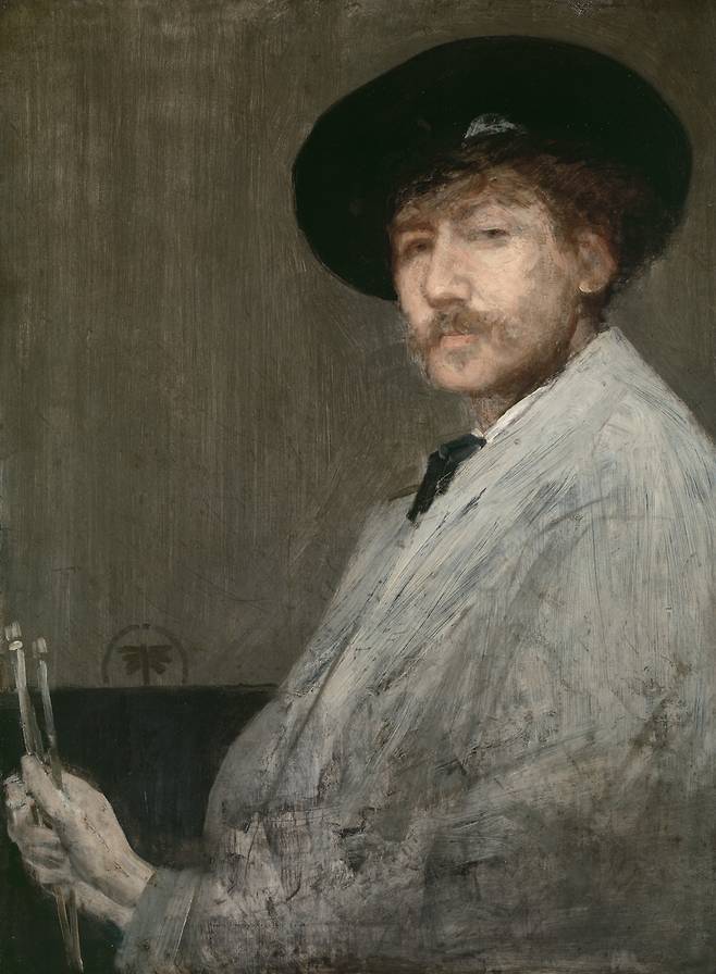 제임스 휘슬러, 회색 배열, 화가의 초상화, 1872, 캔버스에 유채, 74.9x53.cm, Detroit Institute of Arts