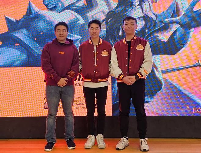 (왼쪽부터)피유 리우 롤 게임 디렉터, 매튜 릉 해래슨 롤 게임플레이 디자이너, 제스로 차 롤 e스포츠 운영 담당. ⓒ데일리안 황지현 기자