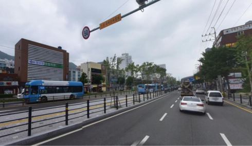 주례역 BRT 정류장 전경. 부산시 제공