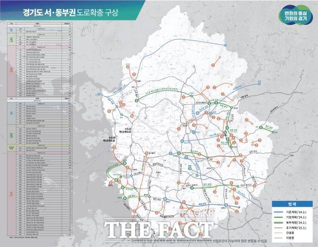 경기도 서동부권 도로확충 구상도. /경기도