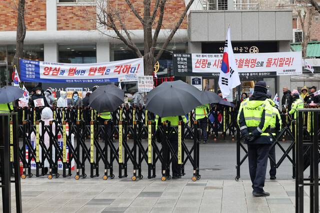 16일 서울 종로구 헌법재판소 모습. 정용일 선임기자 yongil@hani.co.kr