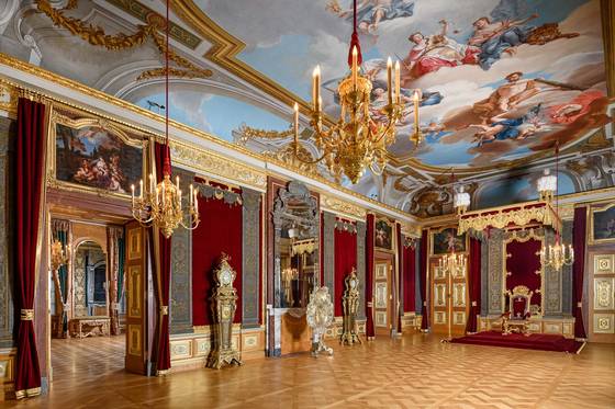 3월15일부터 8월10일까지 ‘백 가지 행복, 한국문화특별전’이 열리는 독일 드레스덴 성(레지덴츠 궁)의 내부 모습. 자체 유물과 소장품이 상설전시되는 이 공간에 한국 문화유산이 나들이한 건 처음이다. 사진 국립중앙박물관