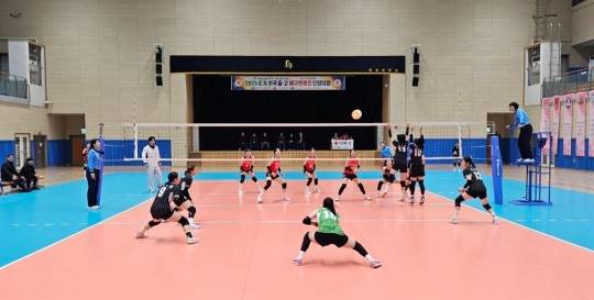 18일 부개여고-제천여고 경기. [한국중고배구연맹 제공]