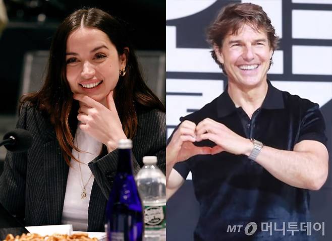 배우 톰 크루즈(62)와 영국 대표 첩보 영화 007 제임스 본드 시리즈의 '본드걸' 아나 데 아르마스(36)의 런던 데이트 현장이 포착됐다. /사진=아나 데 아르마스 인스타그램, 머니투데이 DB