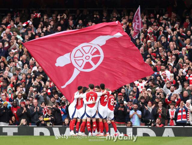 아스널은 또 다시 프리미어 리그 우승꿈을 접어야 한다. 2위로 시즌을 마감할 것으로 보인다./게티이미지코리아