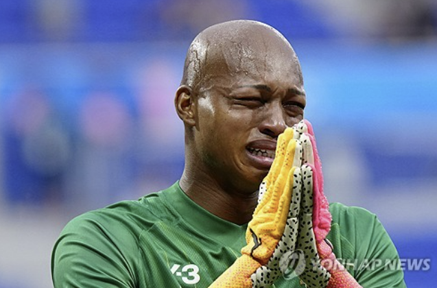 신트 트라위던의 일본 국적 혼혈 골키퍼 고쿠보 레오. 연합뉴스