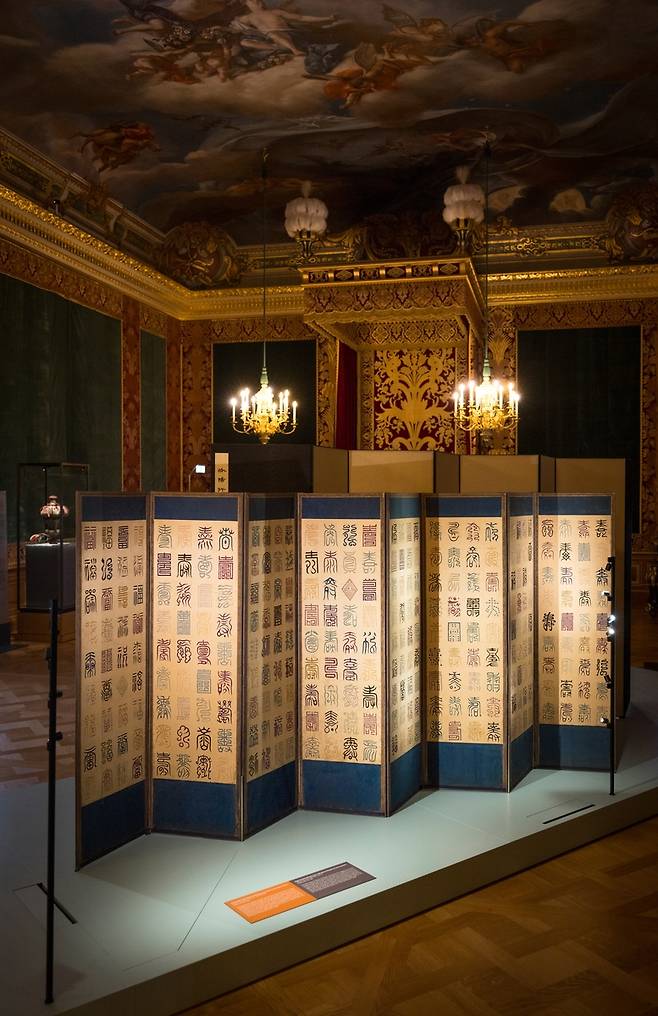 조선시대 병풍 전시 '행복한 삶' ⓒStaatliche Kunstsammlungen Dresden, Photographer Oliver Killig [드레스덴박물관연합 제공. 재판매 및 DB 금지]