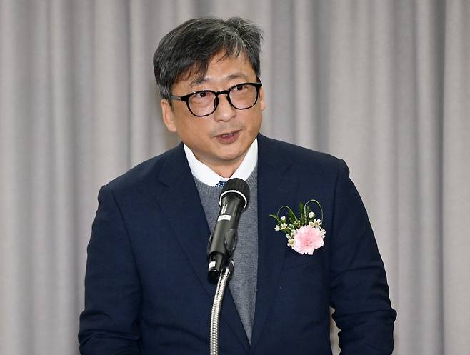 (사)한국대중골프장협회 제8대 회장에 취임한 우정석 회장. 한국대중골프장협회