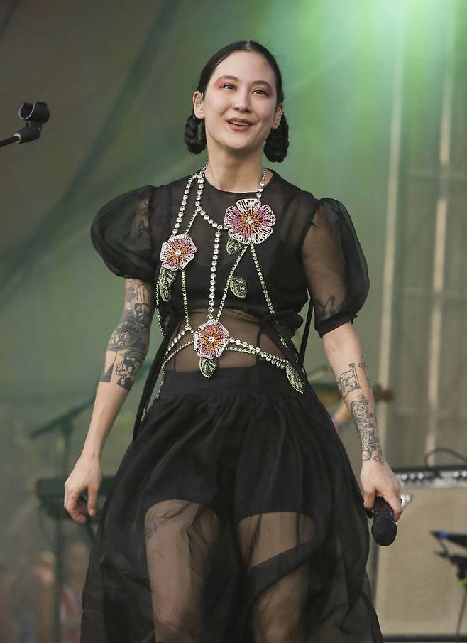 [오스틴=AP/뉴시스] 2022년 9월 미국 텍사스 오스틴에서 열린 '오스틴 시티 리미츠 뮤직 페스티벌(Austin City Limits Music Festival)'에 참여한 미셸 자우너.