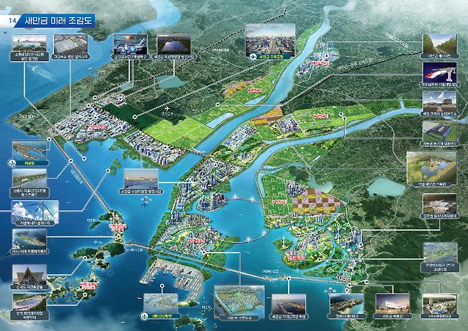새만금 개발 조감도. 전북도 제공