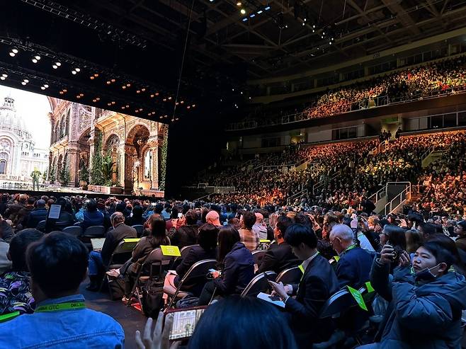 엔비디아 GTC 2025 모습 [새너제이=연합뉴스]