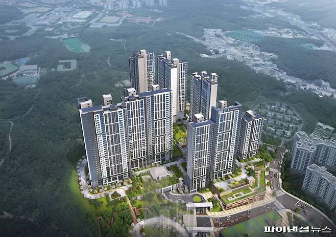 힐스테이트 더샵 상생공원 1단지 조감도.