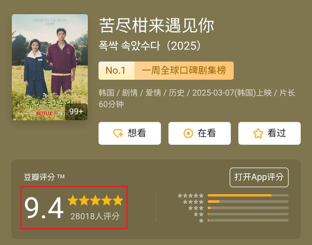 ▲ 중국 소셜미디어 플랫폼 더우반(豆瓣)에 올라온 ‘폭싹 속았수다’ 리뷰 화면. 서경덕 교수 제공