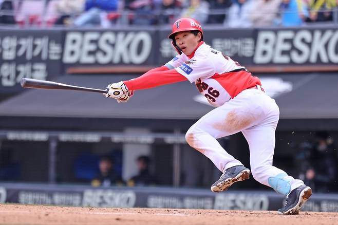 ▲ 시범 경기에서 좋은 성적을 보여준 신인 박재현 [KIA타이거즈]&nbsp;