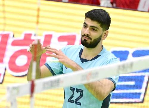 우리카드의 이란 출신 아시아 쿼터 선수 알리 [한국배구연맹 제공. 재판매 및 DB 금지]