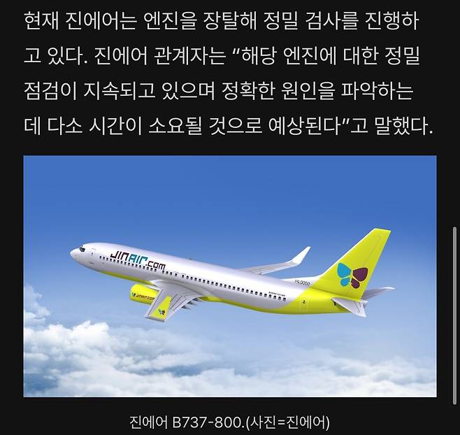 IMG_2019.jpeg 진에어, 속도·고도계 불일치로 회항…한 달 새 두 번째