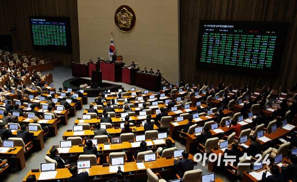 20일 오후 서울 여의도 국회에서 열린 제423회 국회(임시회) 제2차 본회의 현장. [사진=곽영래 기자]